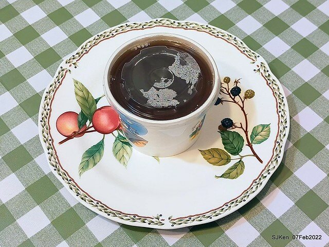 「榮記嘉義傳統豆花」(Red & Green bean soup booth), Taipei, Taiwan, SJKen, Feb 7, 2022.