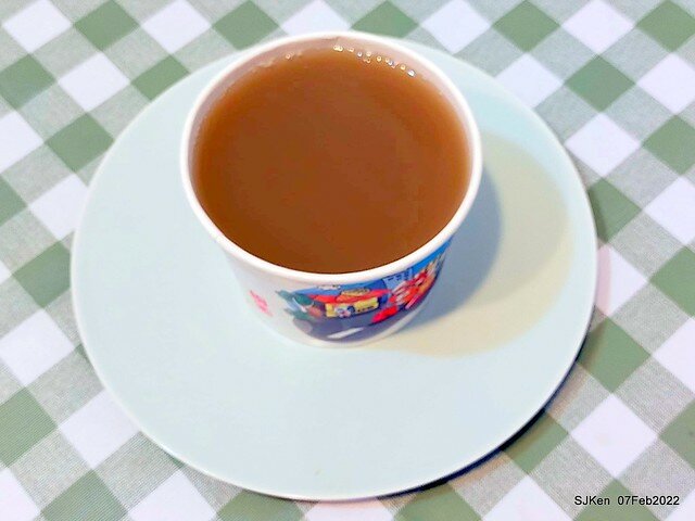 「榮記嘉義傳統豆花」(Red & Green bean soup booth), Taipei, Taiwan, SJKen, Feb 7, 2022.