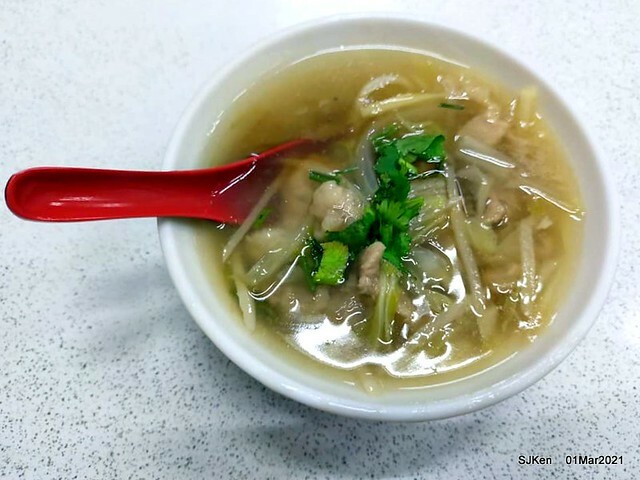 「永吉路30巷阿宗魚翅肉羹」(Pork thick soup & tempura), Taiwan light -dishes store, Taipei, Taiwan,  SJKen, Mar 1, 2021.