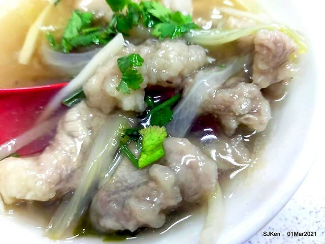 「永吉路30巷阿宗魚翅肉羹」(Pork thick soup & tempura), Taiwan light -dishes store, Taipei, Taiwan,  SJKen, Mar 1, 2021.