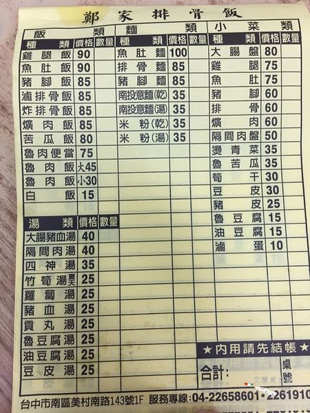 鄭家排骨飯豬腳飯