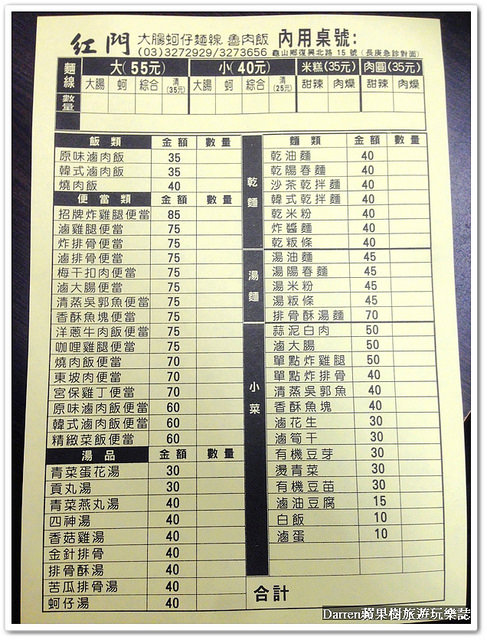 『桃園龜山麵線推薦』紅門大腸蚵仔麵線★靠近林口長庚醫院人氣小吃店/麵線魯肉飯米糕肉圓便當多種選擇