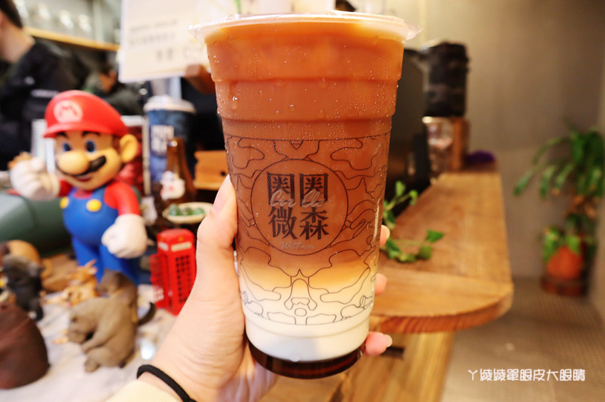 新竹飲料外送推薦圈圈微森！滿滿半杯都是料！還有超吸睛新款飲料提拉米蘇蛋糕奶茶