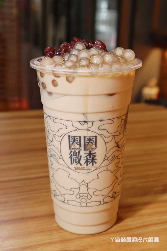 新竹飲料外送推薦圈圈微森！滿滿半杯都是料！還有超吸睛新款飲料提拉米蘇蛋糕奶茶