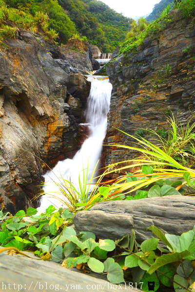 【南投。仁愛】精英瀑布。攔沙壩。野溪溫泉。精英溫泉。塔羅灣溪