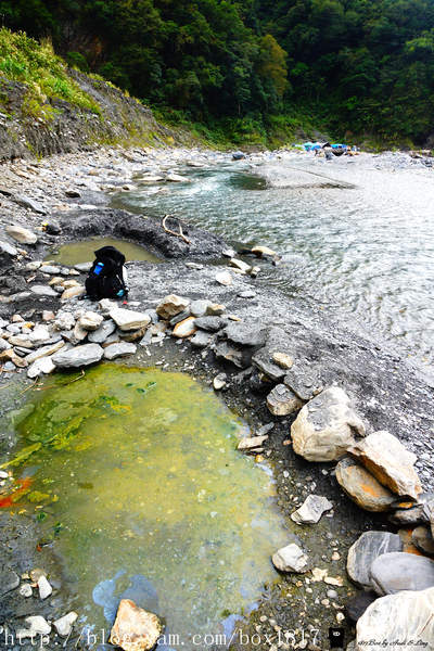 【南投。仁愛】野溪溫泉。精英溫泉。塔羅灣溪。情人吊橋