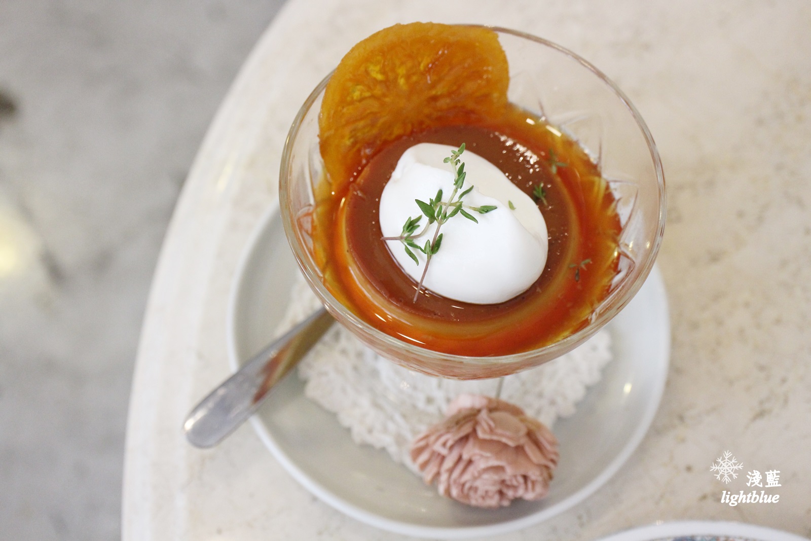 [ 板橋美食 ] 淺藍 × merci creme～老屋甜點，午後的布丁、抹茶小富士與美味可頌