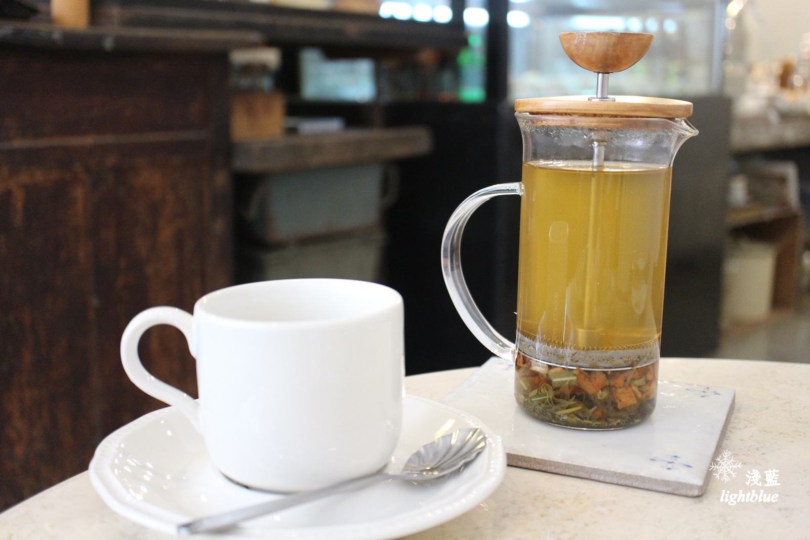 [ 板橋美食 ] 淺藍 × merci creme～老屋甜點，午後的布丁、抹茶小富士與美味可頌