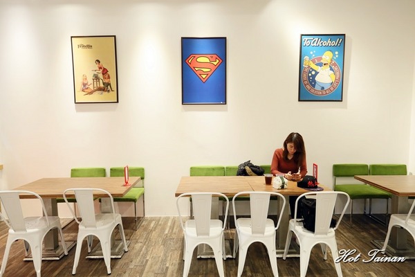 美式餐廳AJ Burger：【台南美食】小清新風格美式漢堡店！大份量親民價格：AJ Burger美式餐廳