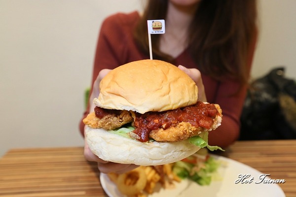 美式餐廳AJ Burger：【台南美食】小清新風格美式漢堡店！大份量親民價格：AJ Burger美式餐廳