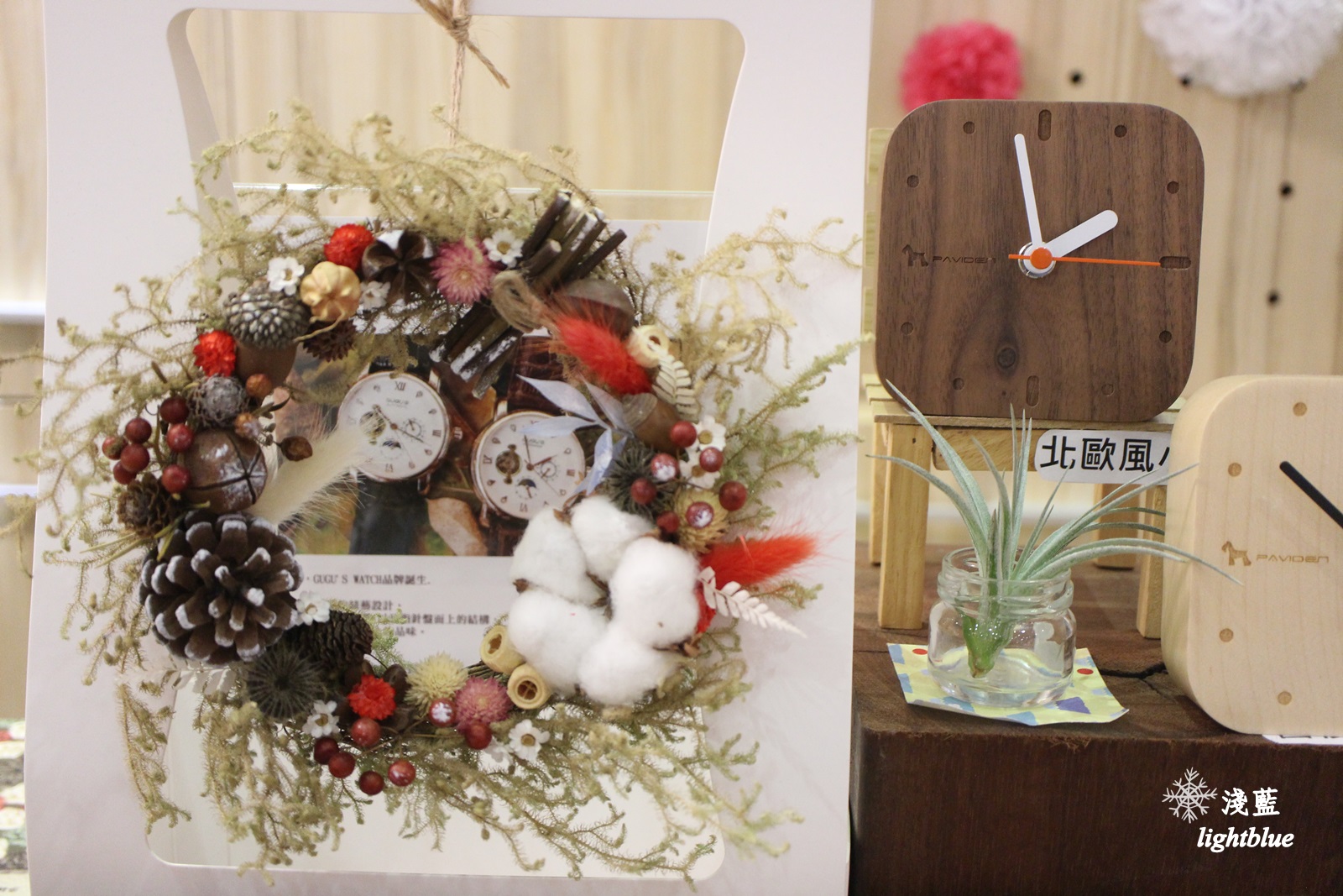 嘉義景點：淺藍 × 承億小鎮慢讀～文青書店還有好多生活文創選物與滿滿乾燥花，好拍又好逛