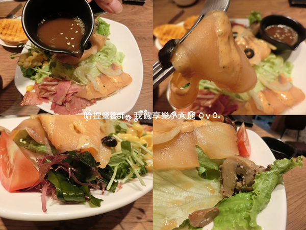 【新北土城早午餐】《豐滿延吉店》百元上下巷弄美食。咖啡下午茶、鮭魚明太子沙拉、鹽烤豬五花拖鞋堡、騎士拼盤、綜合起司炒蛋鮮奶吐司