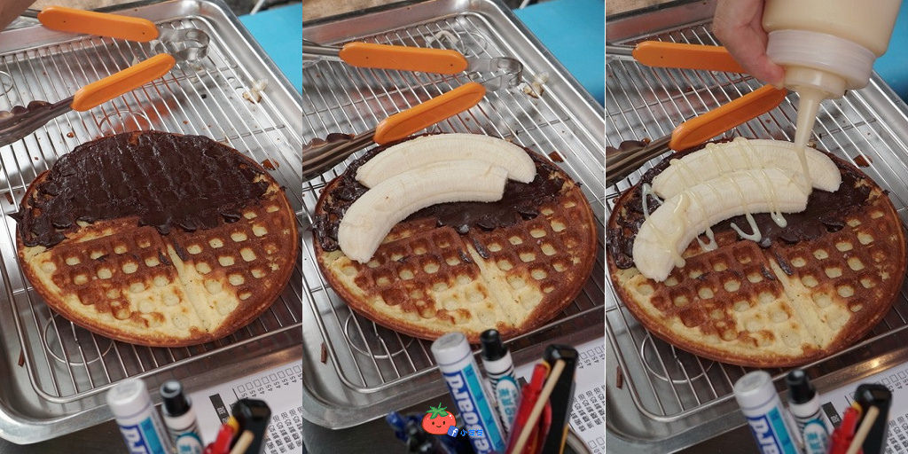 中原夜市平價美食 幸福圓鬆餅 銅板美食