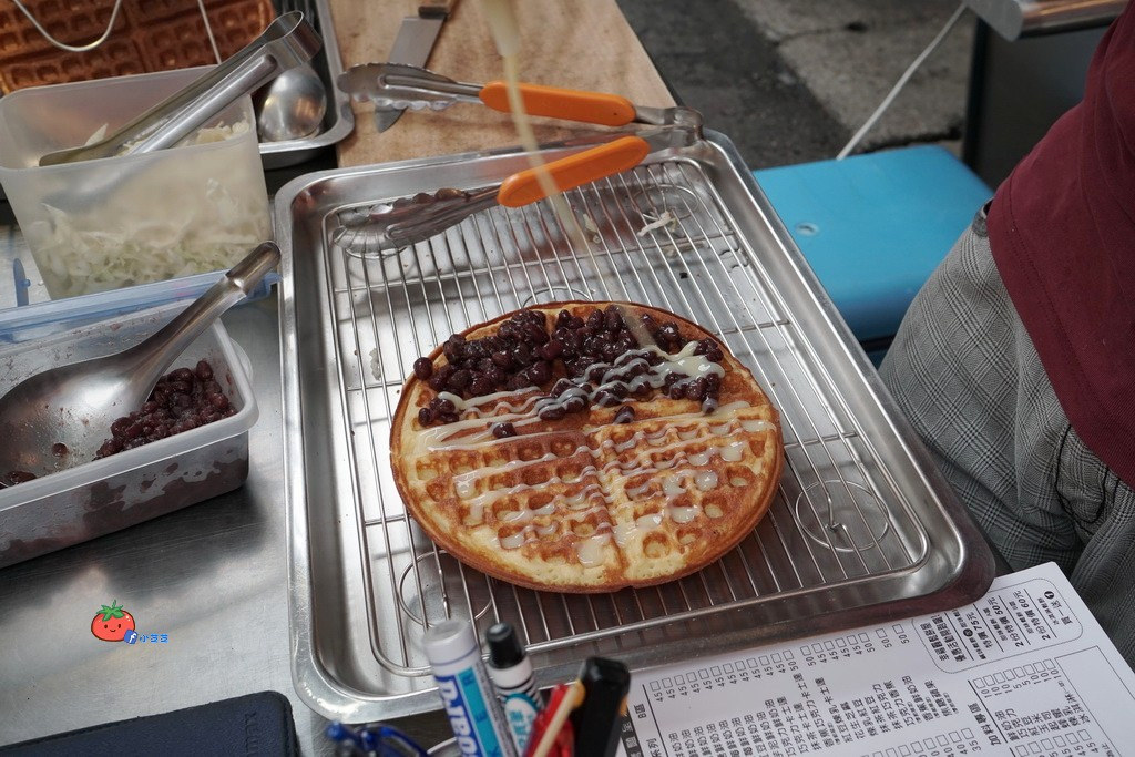中原夜市平價美食 幸福圓鬆餅 銅板美食