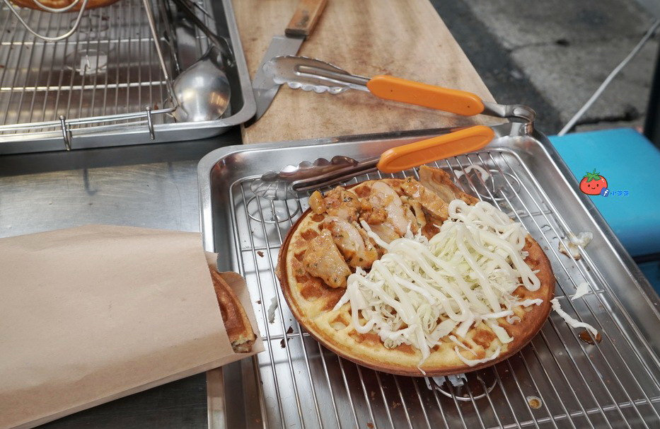 中原夜市平價美食 幸福圓鬆餅 銅板美食