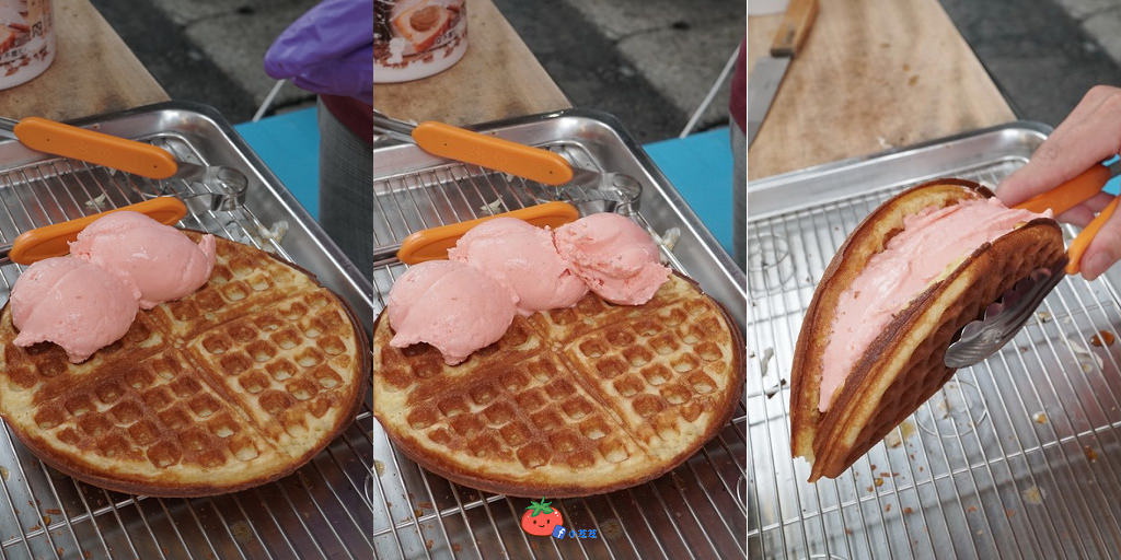 中原夜市平價美食 幸福圓鬆餅 銅板美食