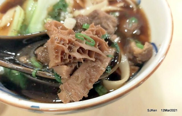 Beef noodle at 「三商巧福敦北店牛肉麵」，Taipei, Taiwan, SJKen, Mar 3, 2021.