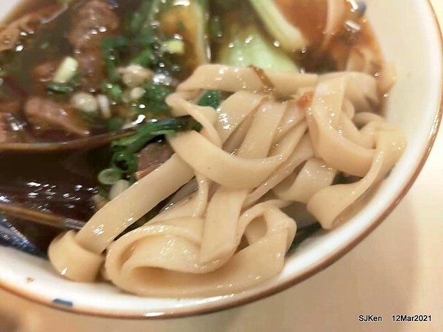 Beef noodle at 「三商巧福敦北店牛肉麵」，Taipei, Taiwan, SJKen, Mar 3, 2021.