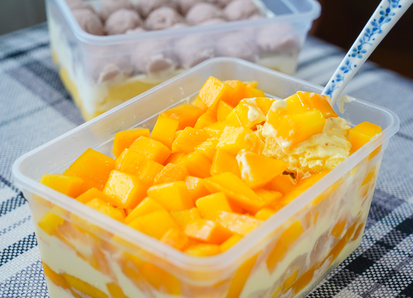 [高雄]麵包花園烘焙坊-超有梗超商蛋包飯蛋糕、芒果丼飯!夏季必吃芒果爆多便當 @美食好芃友