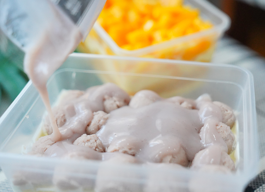 [高雄]麵包花園烘焙坊-超有梗超商蛋包飯蛋糕、芒果丼飯!夏季必吃芒果爆多便當 @美食好芃友