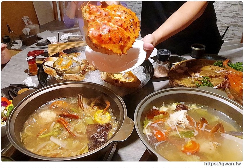 台中隱藏版帝王蟹四吃!還有超濃蟹膏粥,蟹霸王套餐每日限量四組,沒預訂吃不到~