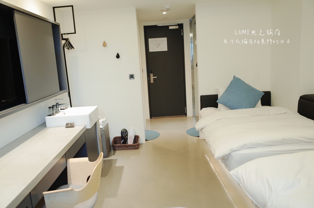 台中光之旅店雙床房Lumi Hotel