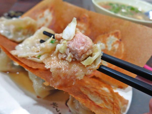 【桃園美食】元寶鍋貼-會爆漿的超薄皮鍋貼