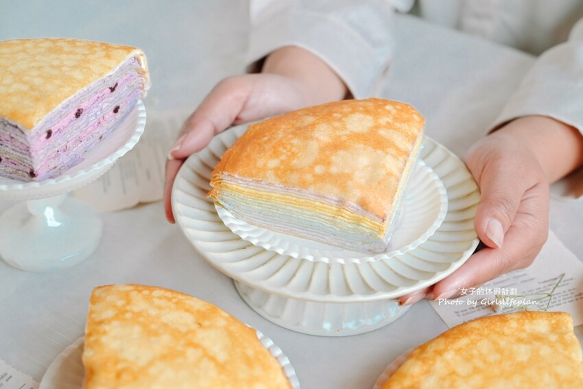 千層蛋糕第一品牌!千層蛋糕口味多達20種可以4拼或8拼,一片不到85元有夠平價