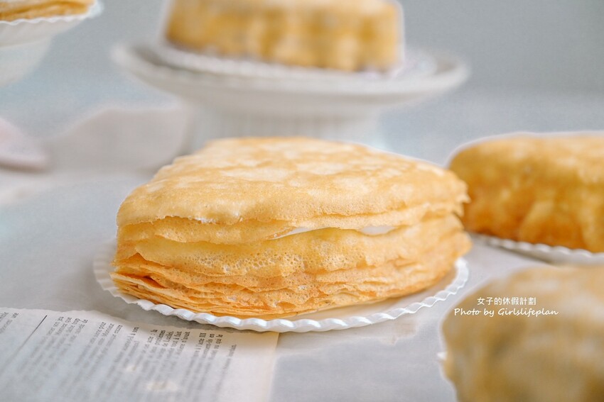 千層蛋糕第一品牌!千層蛋糕口味多達20種可以4拼或8拼,一片不到85元有夠平價