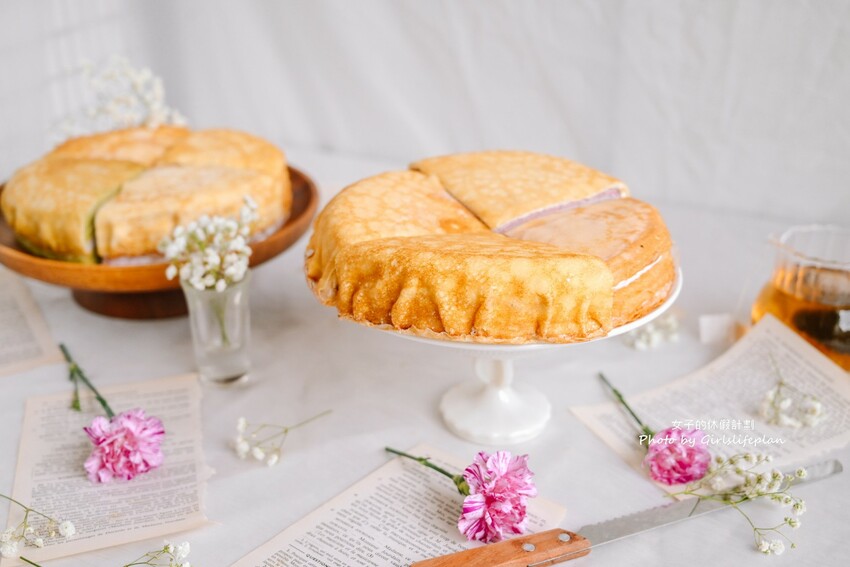 千層蛋糕第一品牌!千層蛋糕口味多達20種可以4拼或8拼,一片不到85元有夠平價