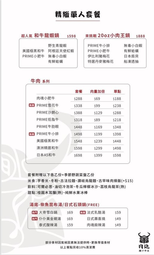 肉魂和牛鑄鐵料理:台中美食│肉魂鑄鐵料理〃北屯火鍋推薦~單人大胃王霸氣登場!肉量超驚人,還有豐富海鮮厚里呷免驚~