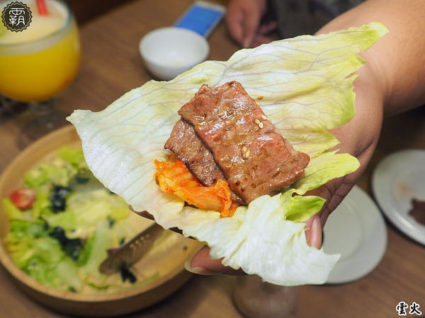 雲火日式燒肉： 雲火燒肉，Prime極上美牛套餐一次可吃到美牛、豬、雞七種肉肉阿~