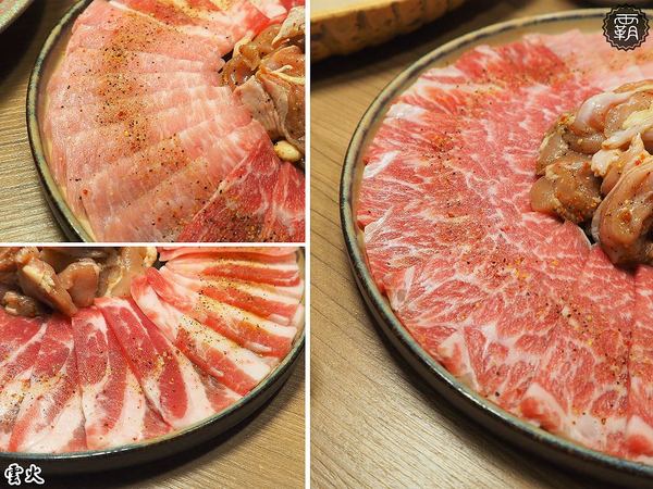 雲火日式燒肉： 雲火燒肉，Prime極上美牛套餐一次可吃到美牛、豬、雞七種肉肉阿~