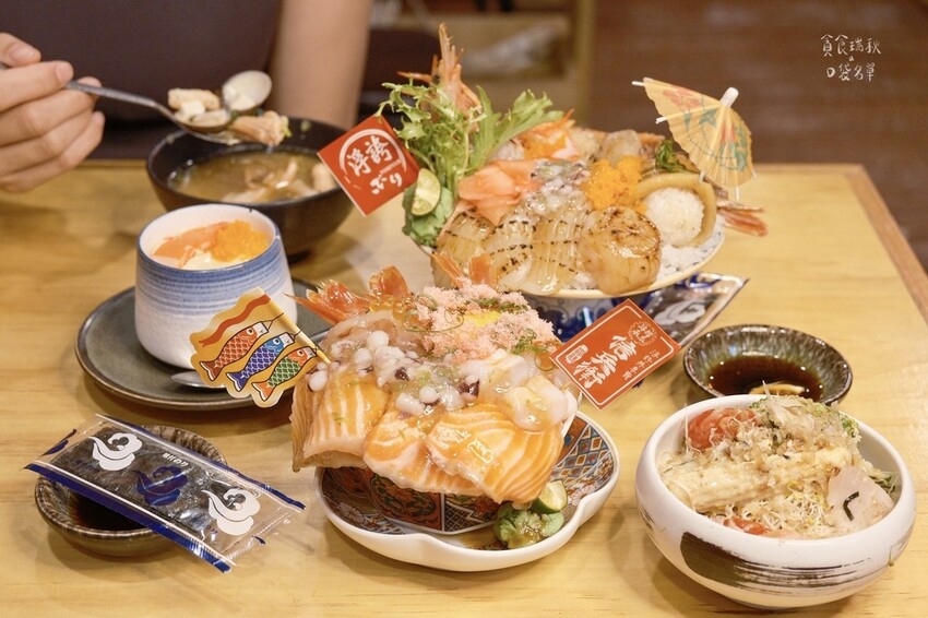 台中北區｜浮誇系海鮮丼飯第一名！新鮮爆量海鮮令人回味無窮｜信