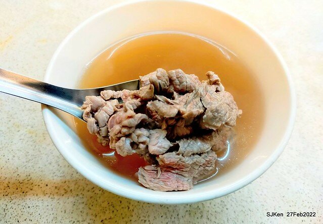 「台牛牛肉湯」(Beef soup & fried dishes store), Taipie, Taiwan, Feb 27,2022.