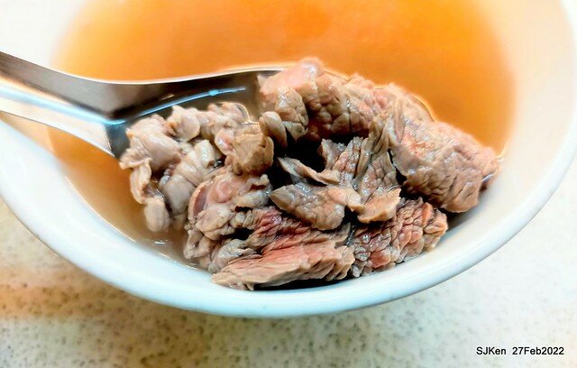 「台牛牛肉湯」(Beef soup & fried dishes store), Taipie, Taiwan, Feb 27,2022.