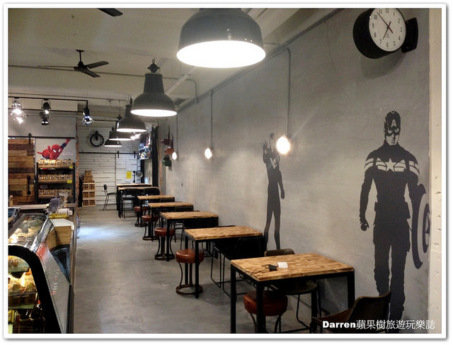 『桃園下午茶』TOHA Coffee 二哈單品咖啡館★美國隊長漫威英雄個性咖啡店/鄰近桃園火車站工業風咖啡館