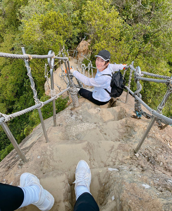 搭火車遊孝子山一次攻頂挑戰刺激三顆山~走捷徑效率攻頂普陀山!