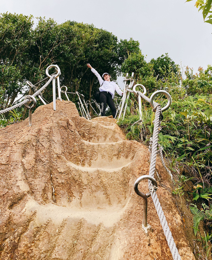 搭火車遊孝子山一次攻頂挑戰刺激三顆山~走捷徑效率攻頂普陀山!
