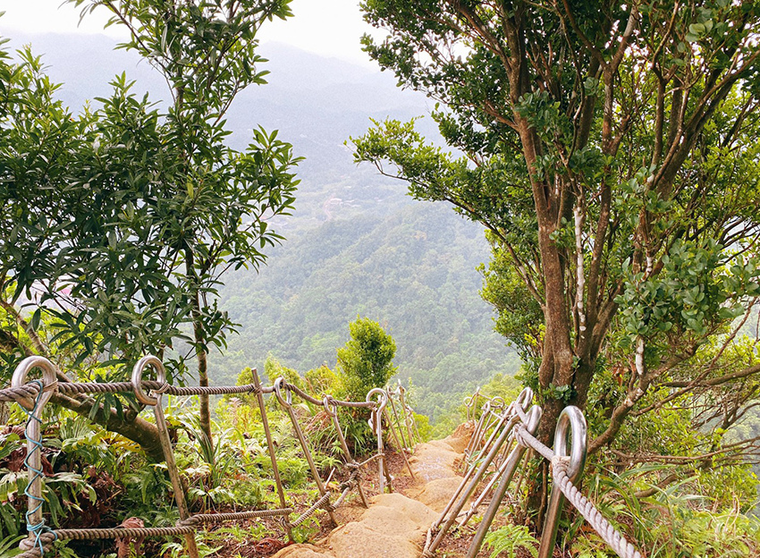 搭火車遊孝子山一次攻頂挑戰刺激三顆山~走捷徑效率攻頂普陀山!
