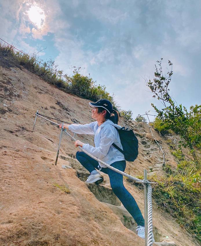 搭火車遊孝子山一次攻頂挑戰刺激三顆山~走捷徑效率攻頂普陀山!