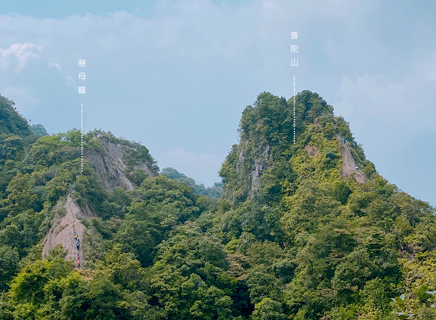 搭火車遊孝子山一次攻頂挑戰刺激三顆山~走捷徑效率攻頂普陀山!