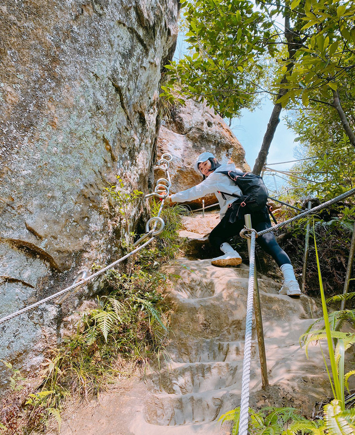 搭火車遊孝子山一次攻頂挑戰刺激三顆山~走捷徑效率攻頂普陀山!