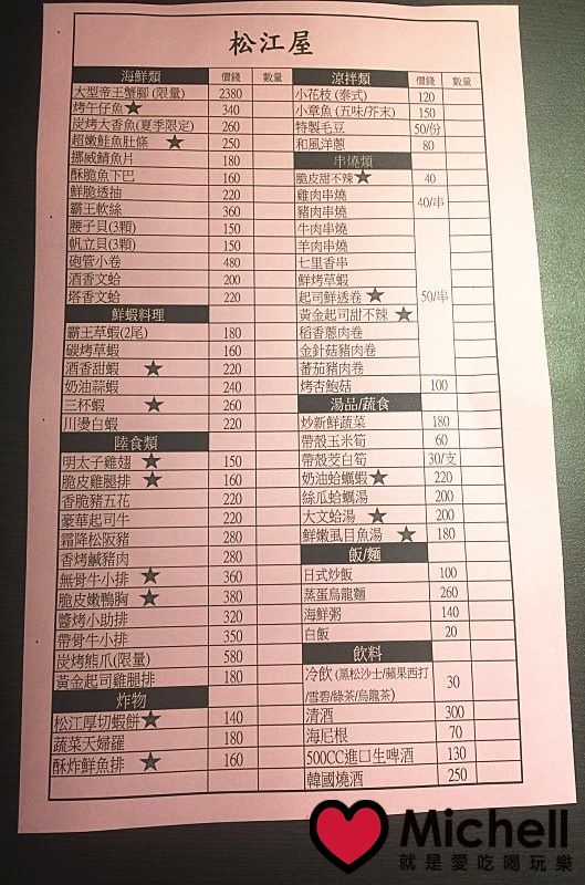 松江屋海鮮串燒(新竹城隍廟)