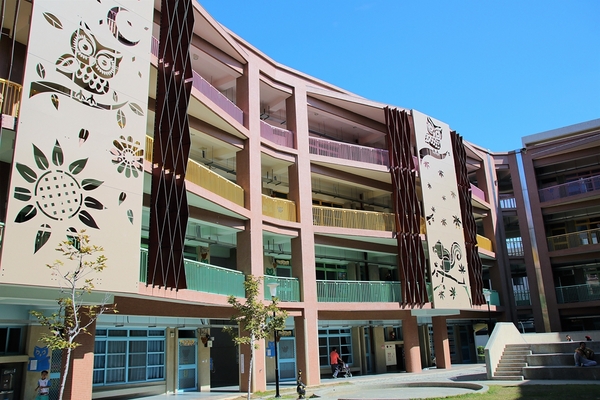 太平新'國小：【台中太平景點】新光國小~雙滑道溜滑梯 動物童話森林 貓頭鷹主題