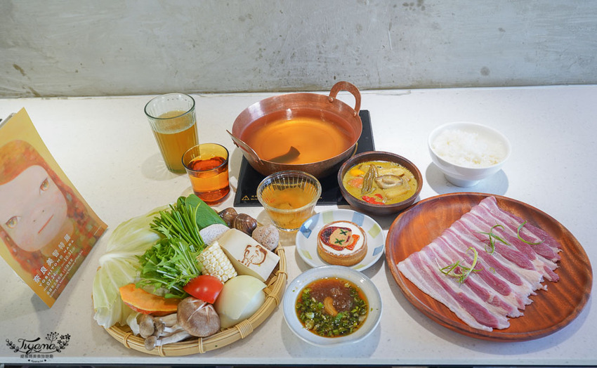 毛房 蔥柚鍋 ✕奈良美智收藏展記者會:台南奈良美智搶先看!!品味《納涼美智柚子塔》創意專屬甜點 @緹雅瑪 美食旅遊趣