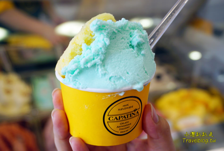 台中冰店推薦|台中麗寶Outlet Mall-少女夢幻系散步甜食!CAPATINA 義大利冰淇淋,無脂果霜冰淇淋好吃.低熱量.無反式脂肪又沒負擔~ - 小潔趴趴走(台灣旅遊)