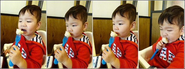 綸綸吃丸子四連拍