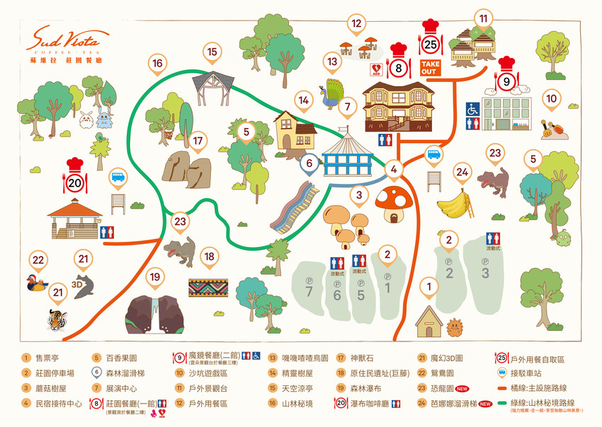 ▌苗栗景點 ▌Sud Vista蘇維拉莊園～超長溜滑梯/精靈樹屋熱門打卡據點！(影片)