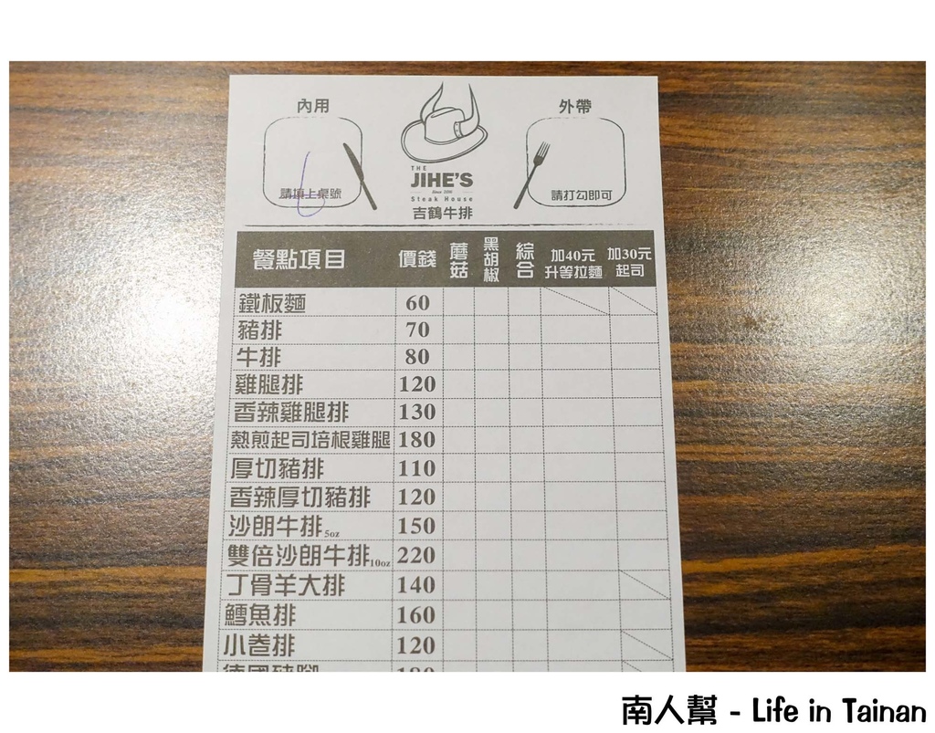 吉鶴牛排-台南花園店